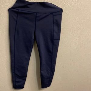 Sweaty Betty workout pants size XXL 7/8 length dark navy blue